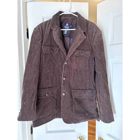 Chaps Mens‎ Corduroy Shirt Jacket Brown XL / Shirt Coat / Shacket - Picture 1 of 6